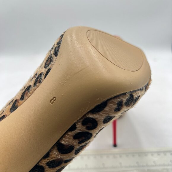 FSJ Red Sexy Leopard Printed Dress Shoes Pointy Toe High Heels Pumps - Picture 6 of 8